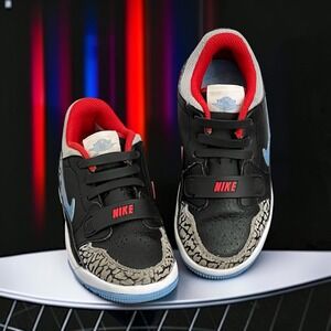 Jordan Legacy 312 Low PS Black Valor Blue Elephant Print CD9055-004 Size 11C